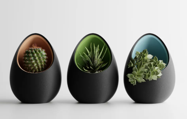 🌱 Macetero Nido - Diseño Moderno Impreso en 3D