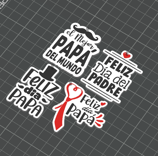 🧡🔑 Llavero Día del Padre – Impresión 3D Personalizada 🔑🧡